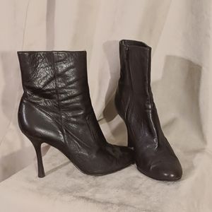 Calvin Klein Leatherette heel booties